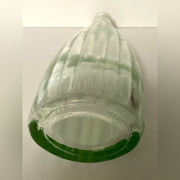 Vintage Green Glass Bottle – Decorative Collectible - Picture 2 of 2